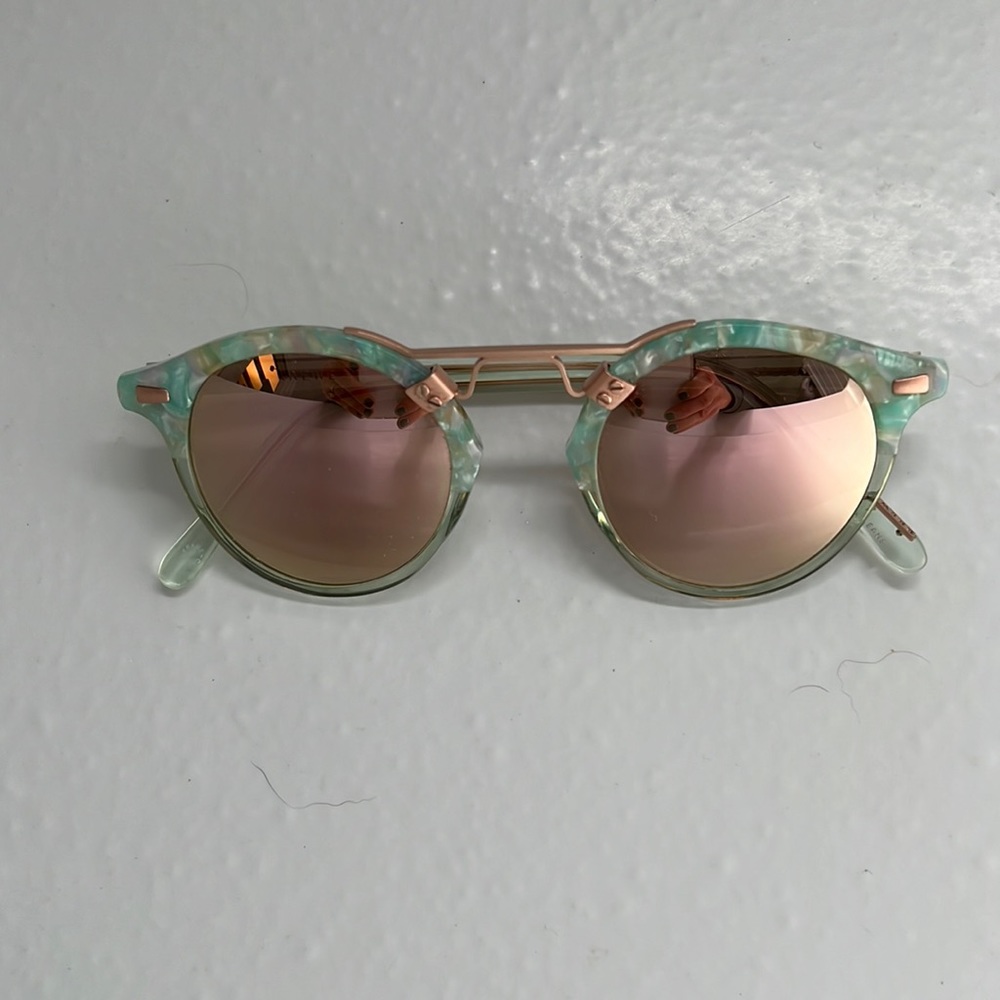 KREWE ST LOUIS CLASSIC SUNGLASSES. Seaglass to Opal 24k